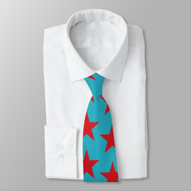 Stars Pattern 13 Tie (Tied)