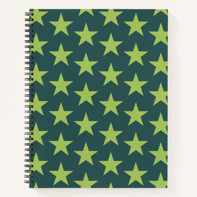 Stars Pattern 17 Notebook (Front)