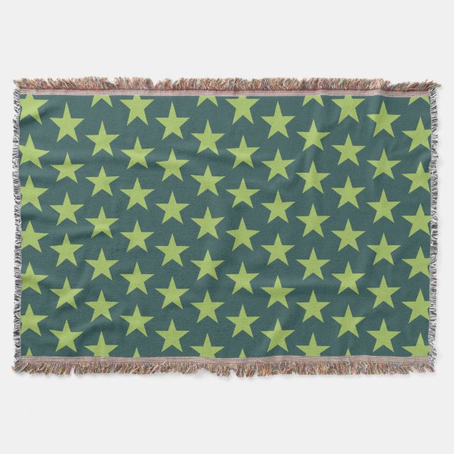 Stars Pattern 17 Throw Blanket (Front)