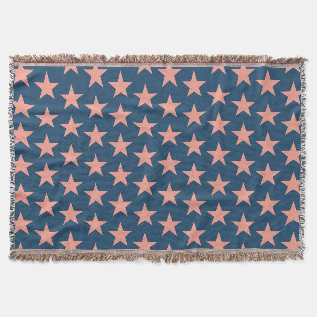 Stars Pattern 3 Throw Blanket (Front)