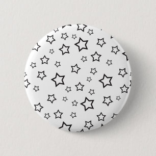 Stars pattern 6 cm round badge