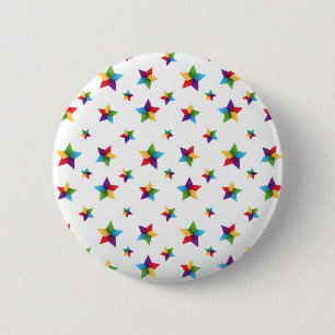 Stars pattern 6 cm round badge