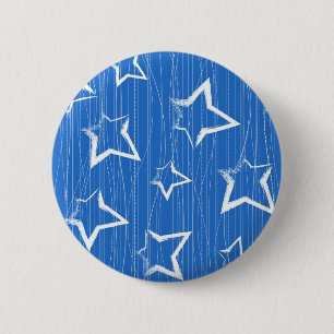 Stars pattern 6 cm round badge