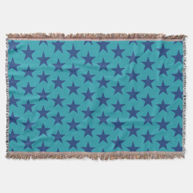 Stars Pattern 8 Throw Blanket (Front)
