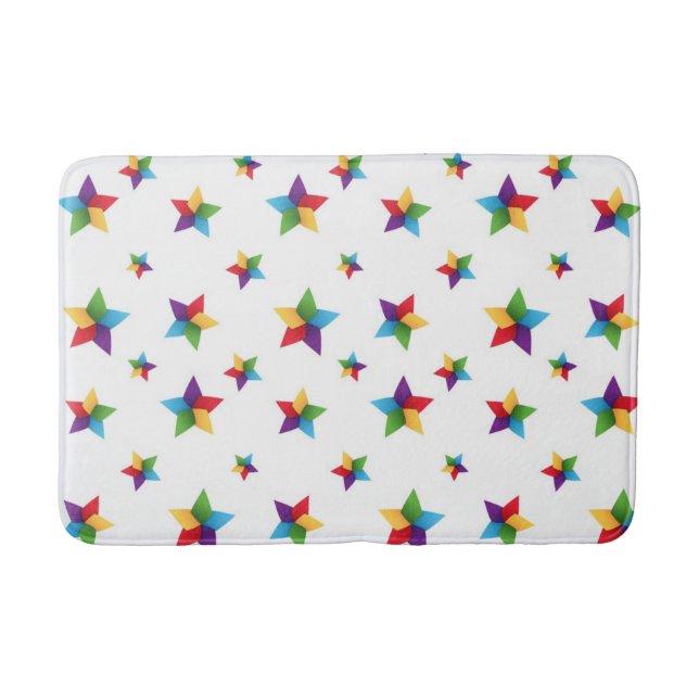 Stars pattern bath mat (Front)