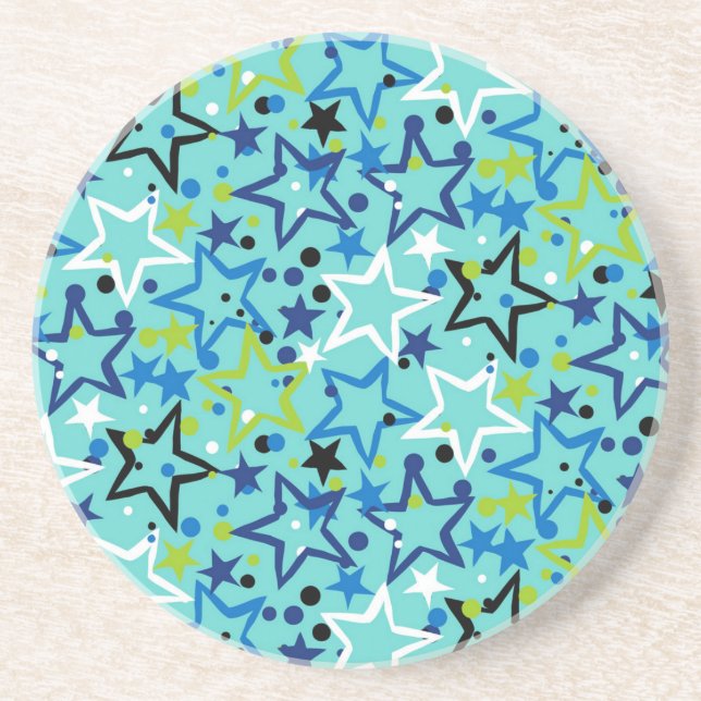 Stars pattern coaster (Front)