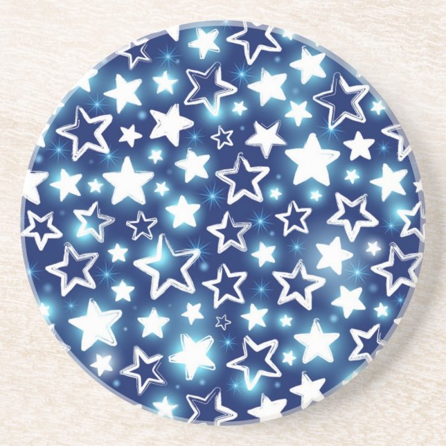 Stars pattern coaster (Front)