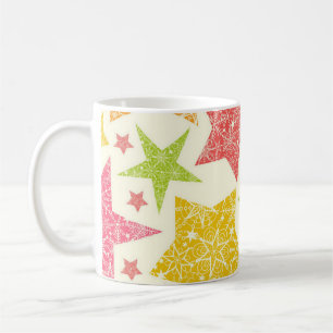 Stars pattern coffee mug