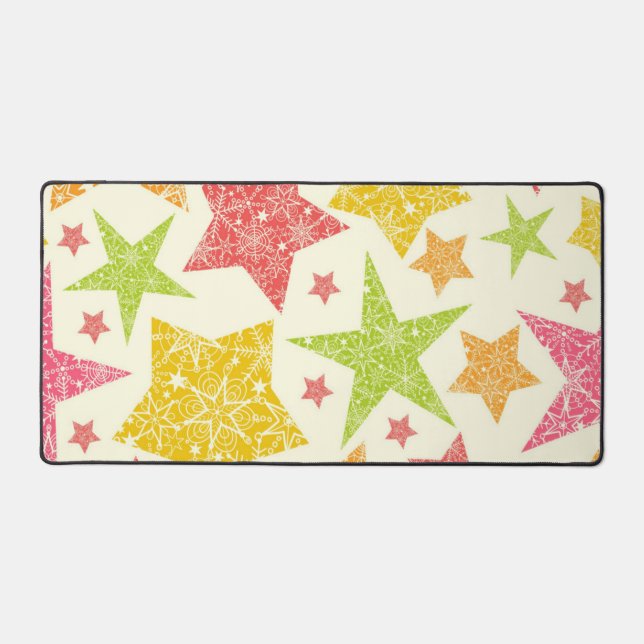 Stars pattern desk mat (Front)