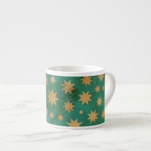 Stars pattern espresso cup