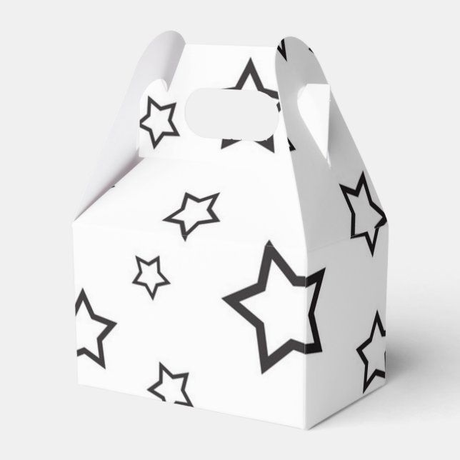 Stars pattern favour box (Front Side)