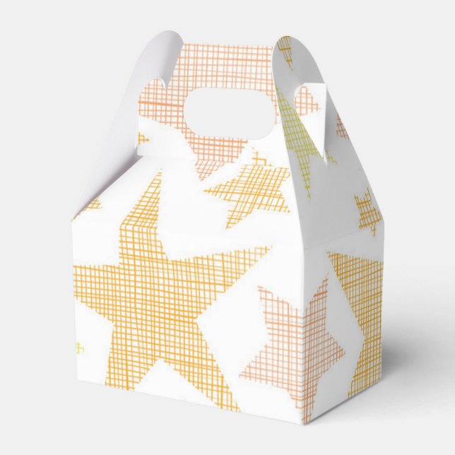 Stars pattern favour box (Front Side)