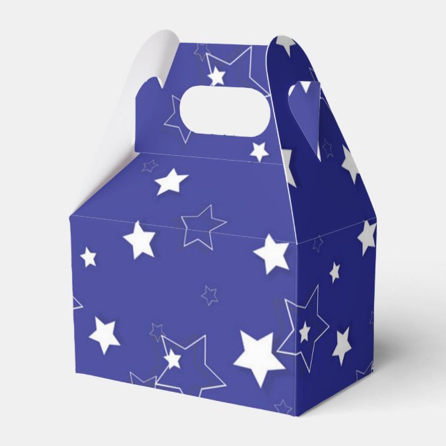 Stars pattern favour box (Front Side)