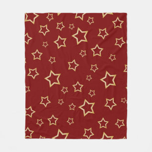 Stars pattern fleece blanket