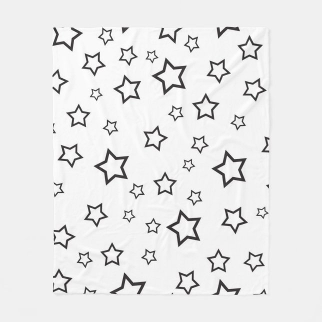 Stars pattern fleece blanket (Front)