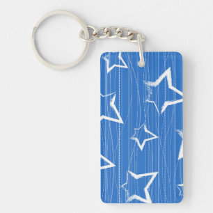 Stars pattern key ring