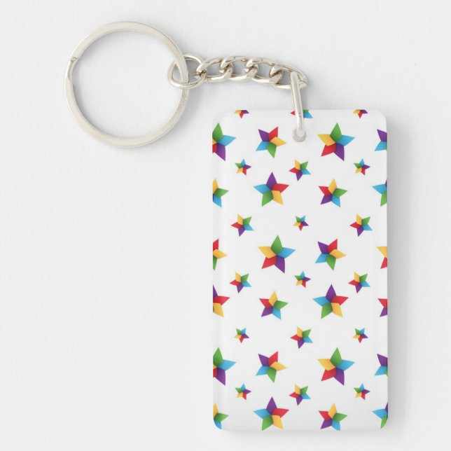 Stars pattern key ring (Front)