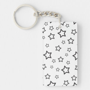 Stars pattern key ring
