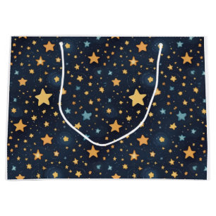 Stars pattern large gift bag