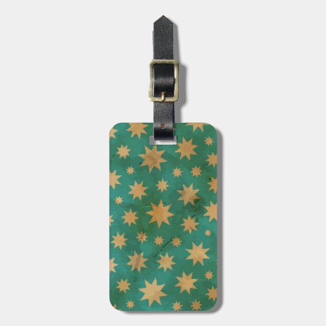 Stars pattern luggage tag (Front Vertical)