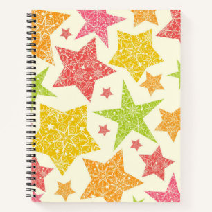 Stars pattern notebook