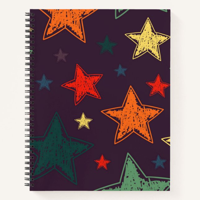 Stars pattern notebook (Front)