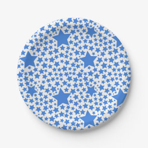 Stars pattern paper plate