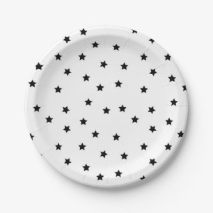 Stars pattern paper plate