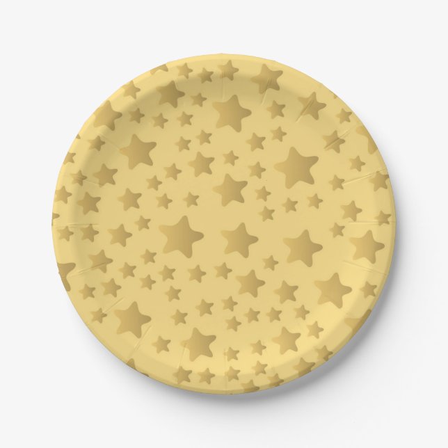 Stars pattern paper plate (Front)