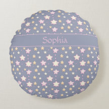 Stars pattern pink gray