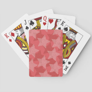 Stars pattern playing cards
