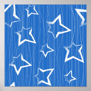 Stars pattern poster