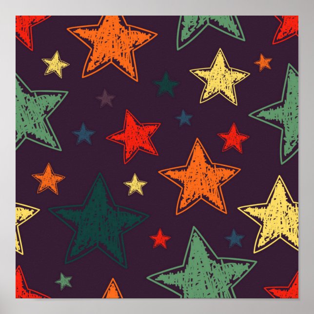 Stars pattern poster (Front)