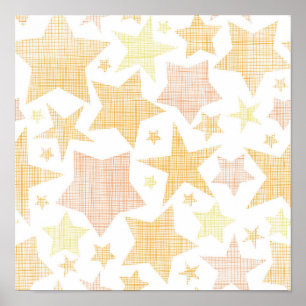 Stars pattern poster