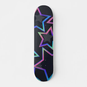 Stars pattern skateboard