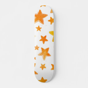 Stars pattern skateboard