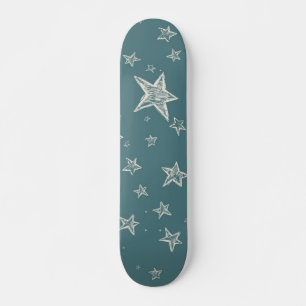 Stars pattern skateboard