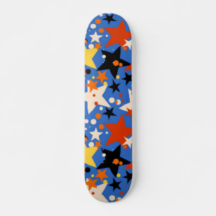 Stars pattern skateboard