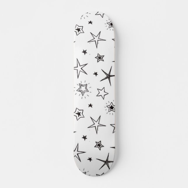 Stars pattern skateboard (Front)