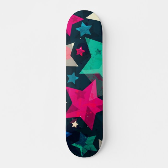 Stars pattern skateboard (Front)