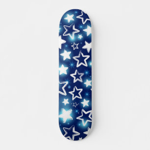 Stars pattern skateboard