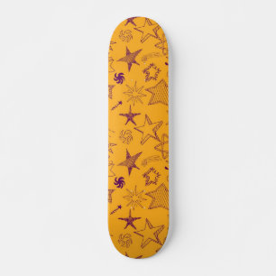 Stars pattern skateboard