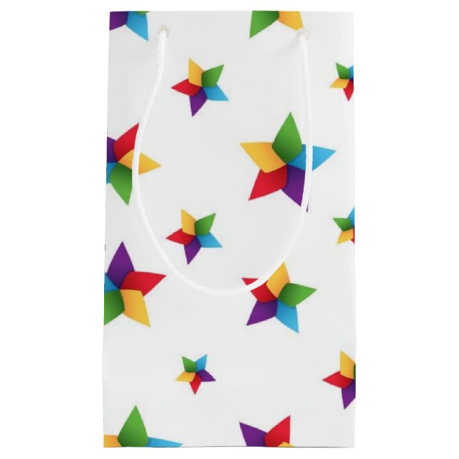 Stars pattern small gift bag (Front)