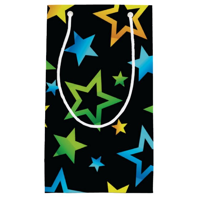 Stars pattern small gift bag (Front)