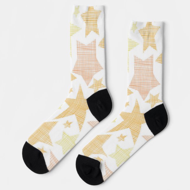 Stars pattern socks (Left)