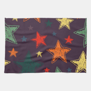 Stars pattern tea towel