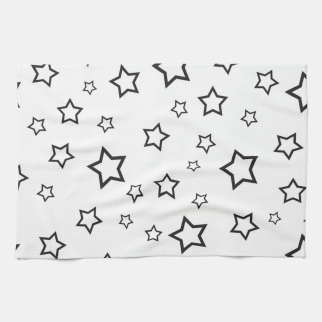 Stars pattern tea towel (Horizontal)