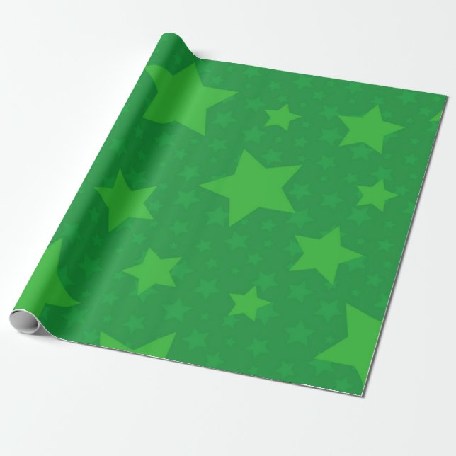 Stars pattern wrapping paper (Unrolled)