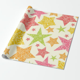 Stars pattern wrapping paper