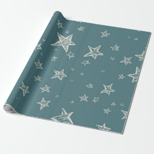 Stars pattern wrapping paper